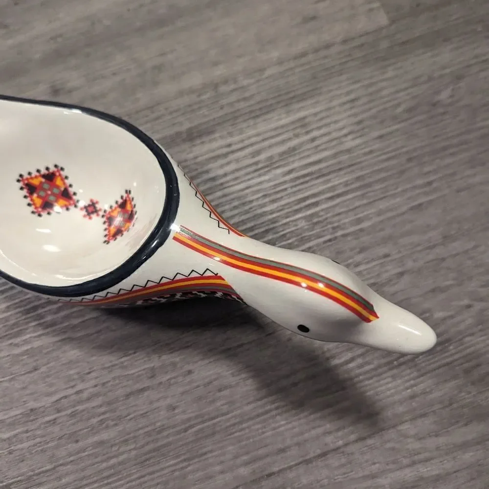 Handmade Ukrainian Goose Pottery Dish From Canada - Picture 9 of 9